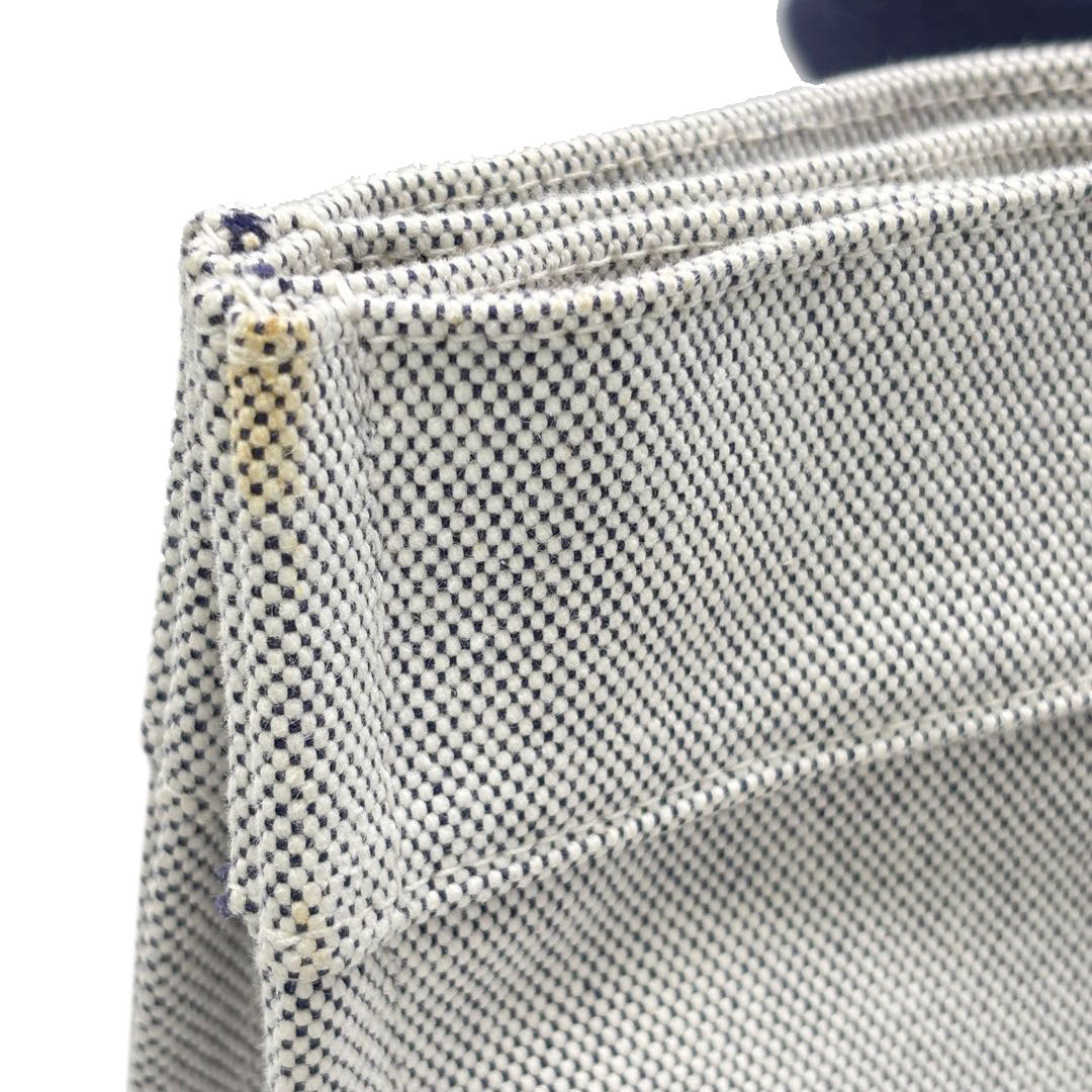 HERMES エルメス トートバッグ ボラボラGM トワルアッシュ グレー/ネイビー