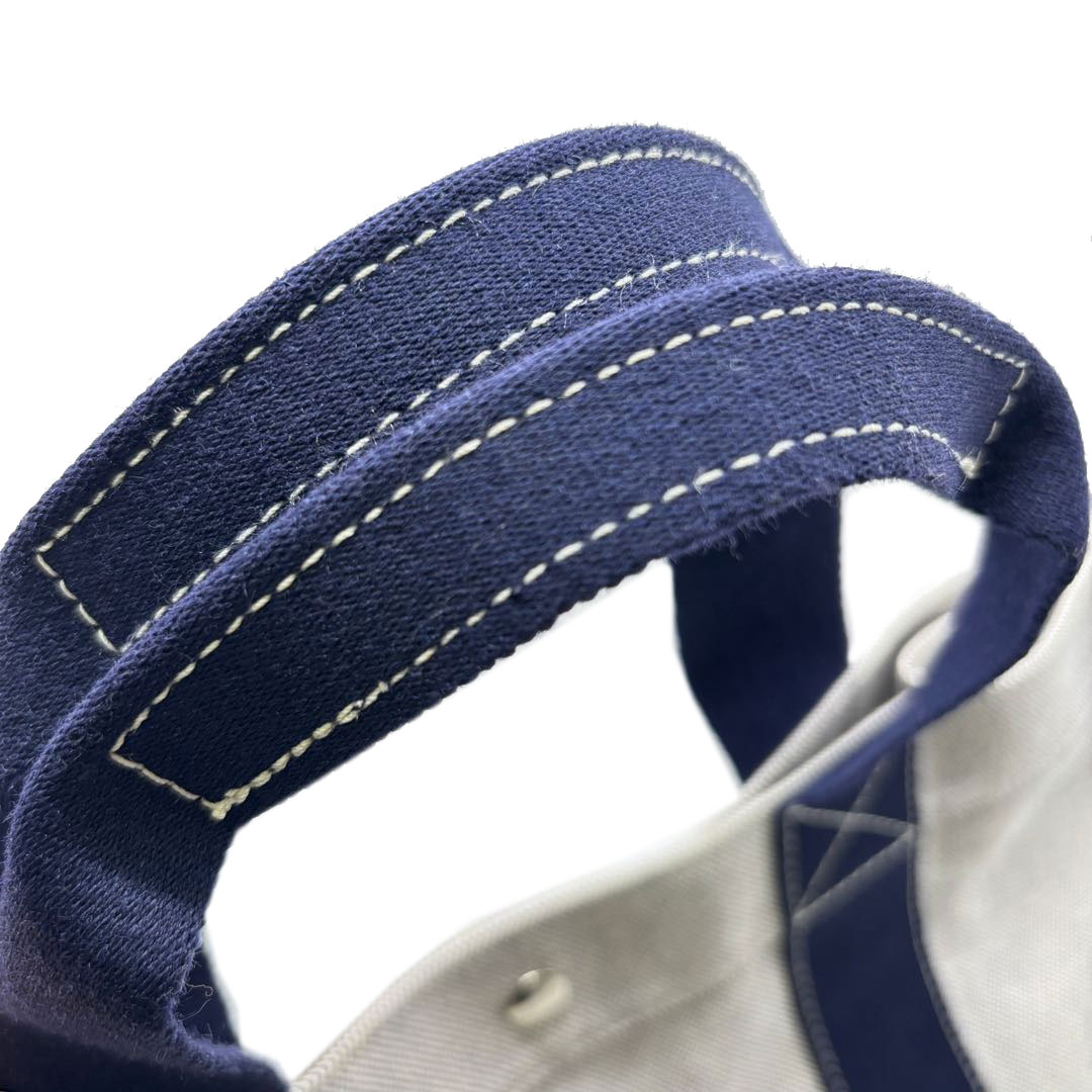 HERMES エルメス トートバッグ ボラボラGM トワルアッシュ グレー/ネイビー
