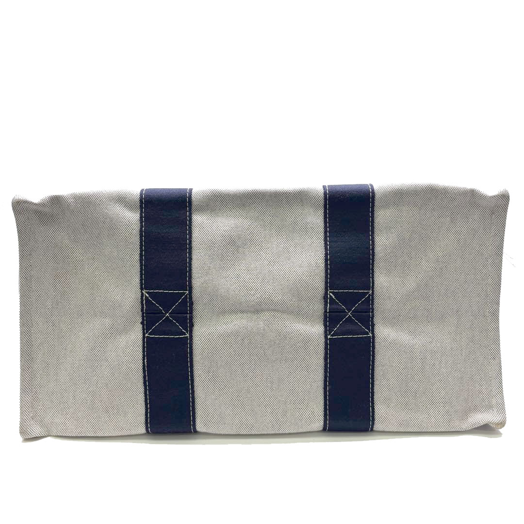 HERMES エルメス トートバッグ ボラボラGM トワルアッシュ グレー/ネイビー