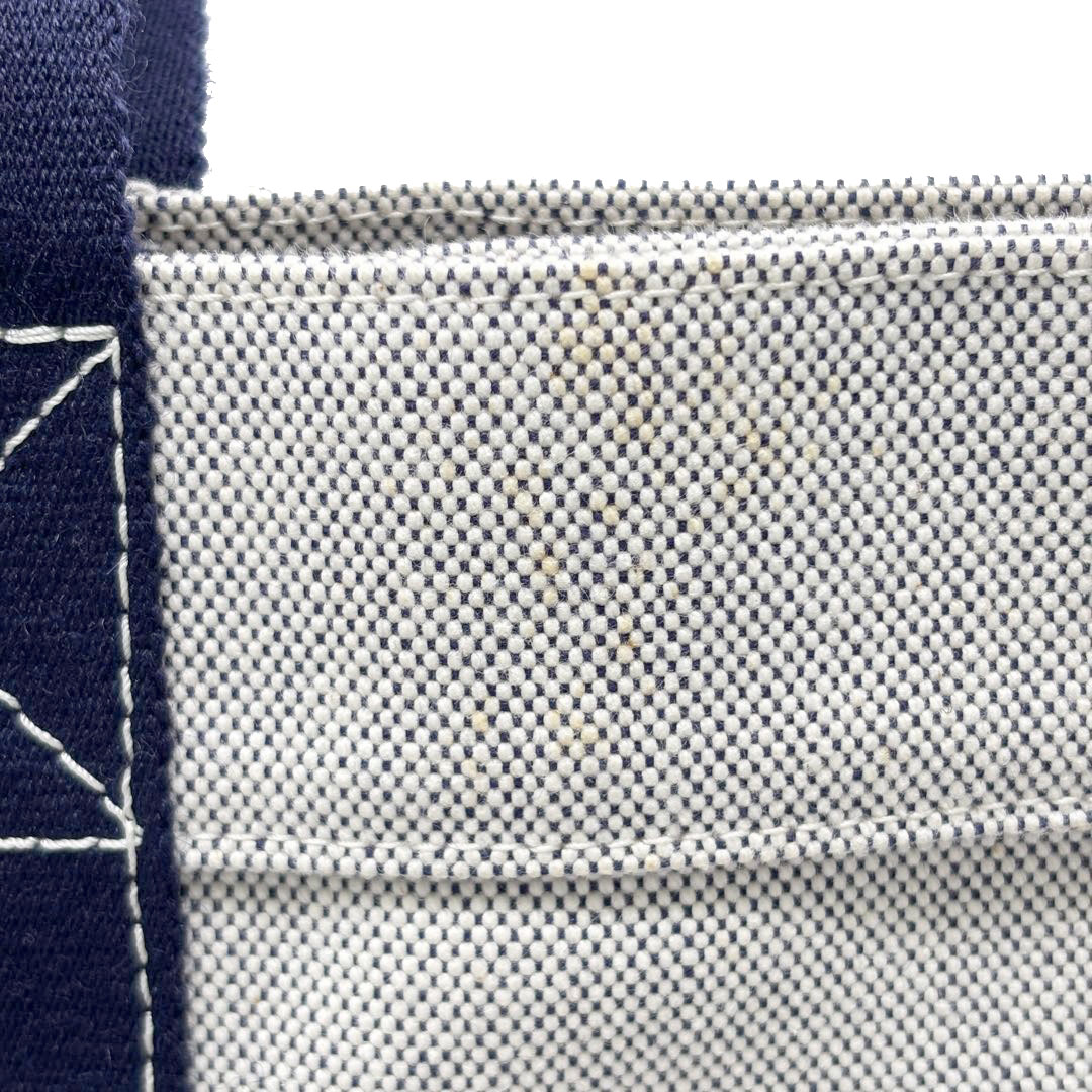 HERMES エルメス トートバッグ ボラボラGM トワルアッシュ グレー/ネイビー