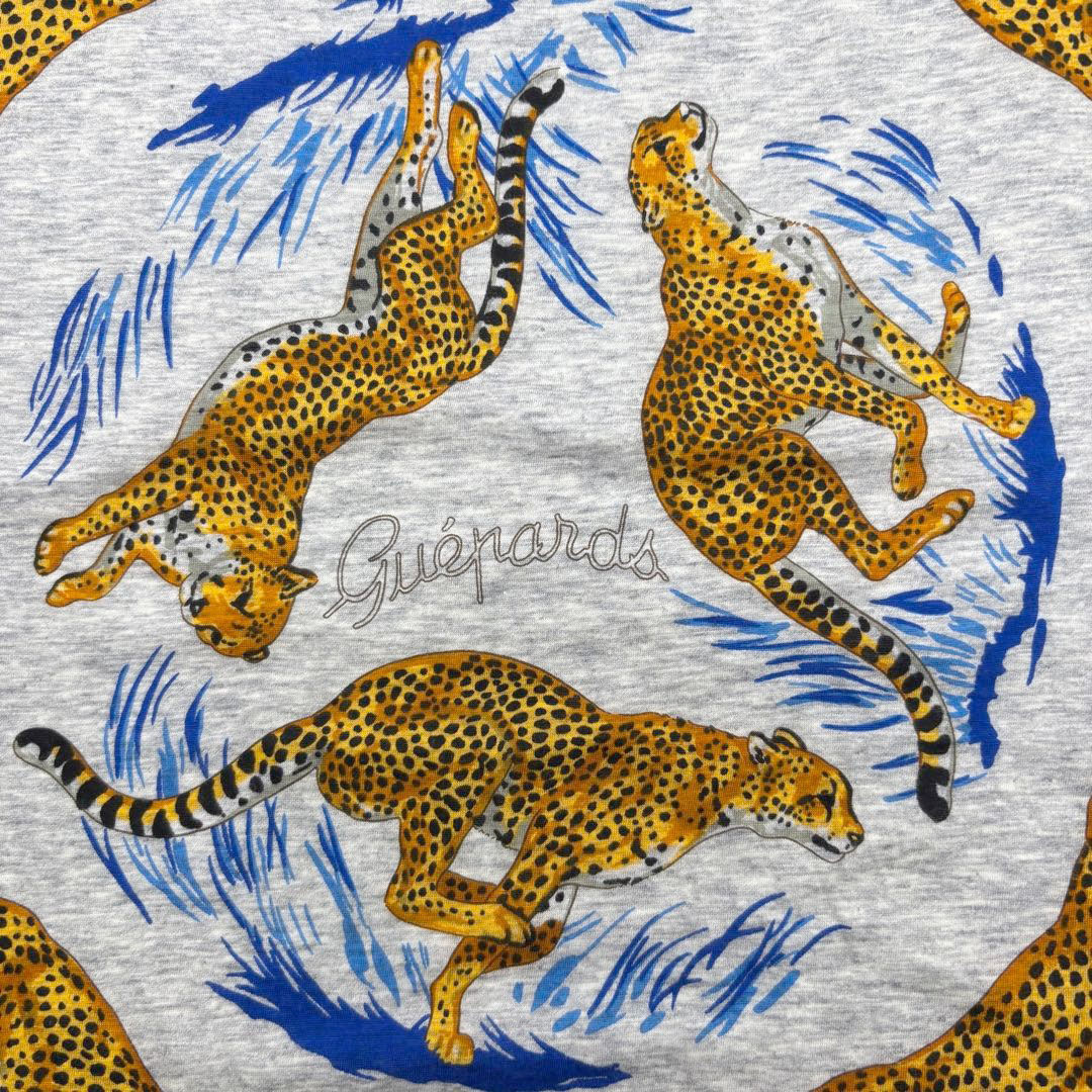 HERMES エルメス 大判スカーフ カレ 『Guepards(チーター)』 コットン