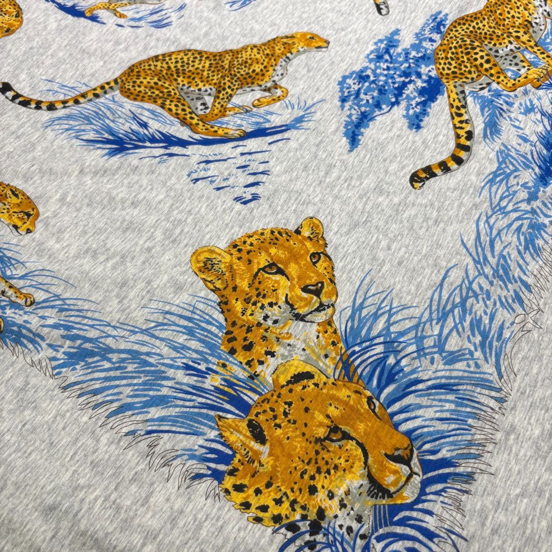 HERMES エルメス 大判スカーフ カレ 『Guepards(チーター)』 コットン