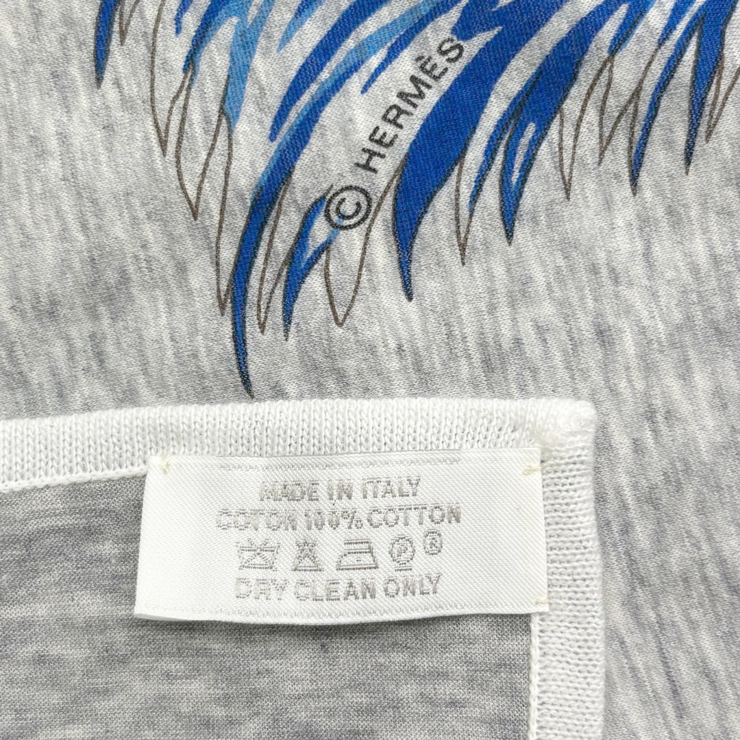 HERMES エルメス 大判スカーフ カレ 『Guepards(チーター)』 コットン