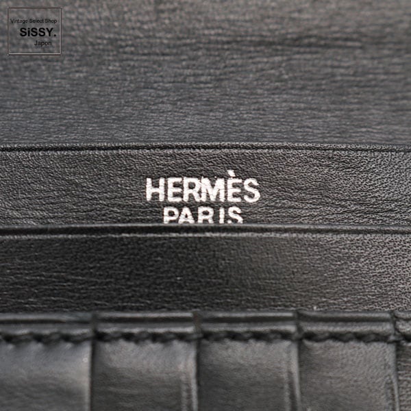 エルメス　ベアンコンパクト　ボックスカーフ　黒　折り財布　□H刻印 HERMES（エルメス） （新品・未使用品）エルメス ベアン コンパクト