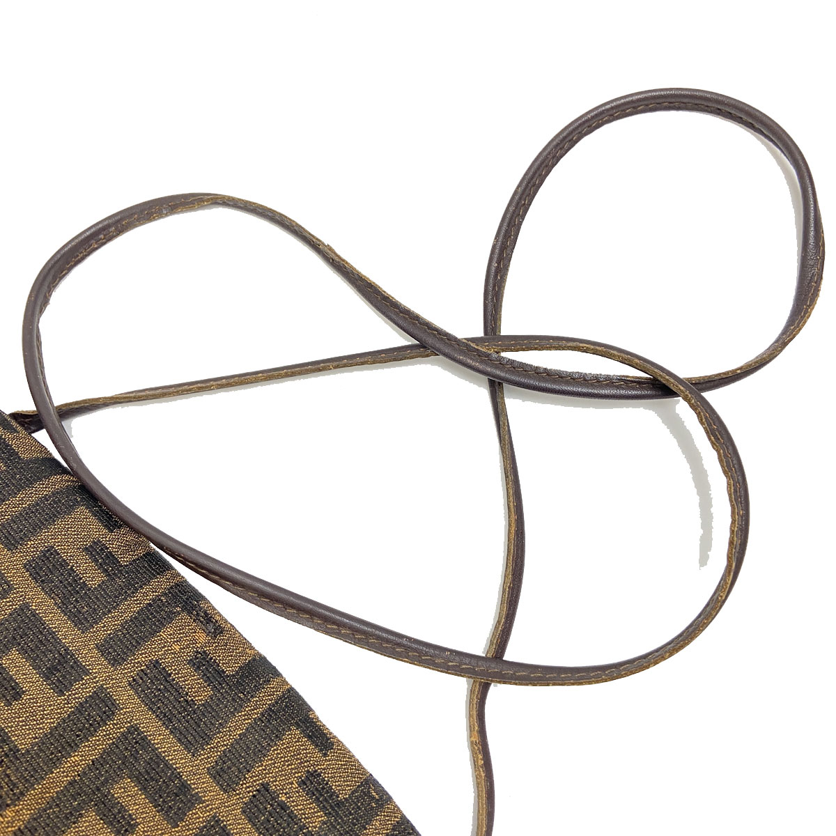 FENDI フェンディ ズッカ柄 ショルダーバッグ ポシェット キャンバス ヴィンテージ