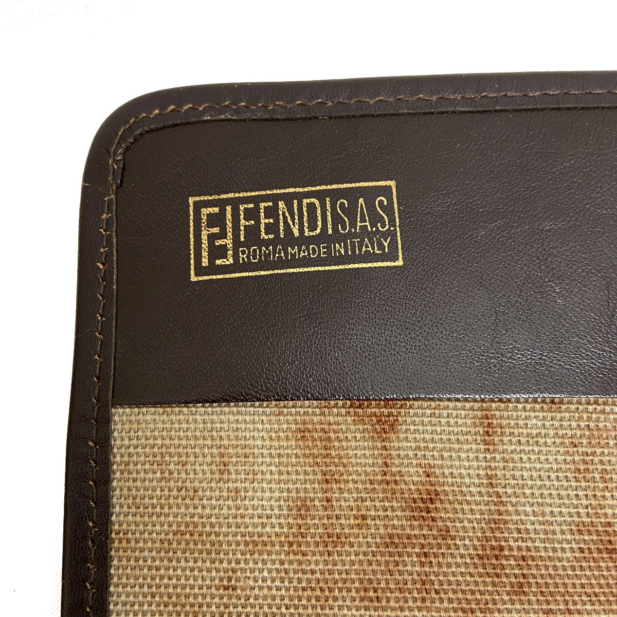 FENDI フェンディ ズッカ柄 ショルダーバッグ ポシェット キャンバス ヴィンテージ