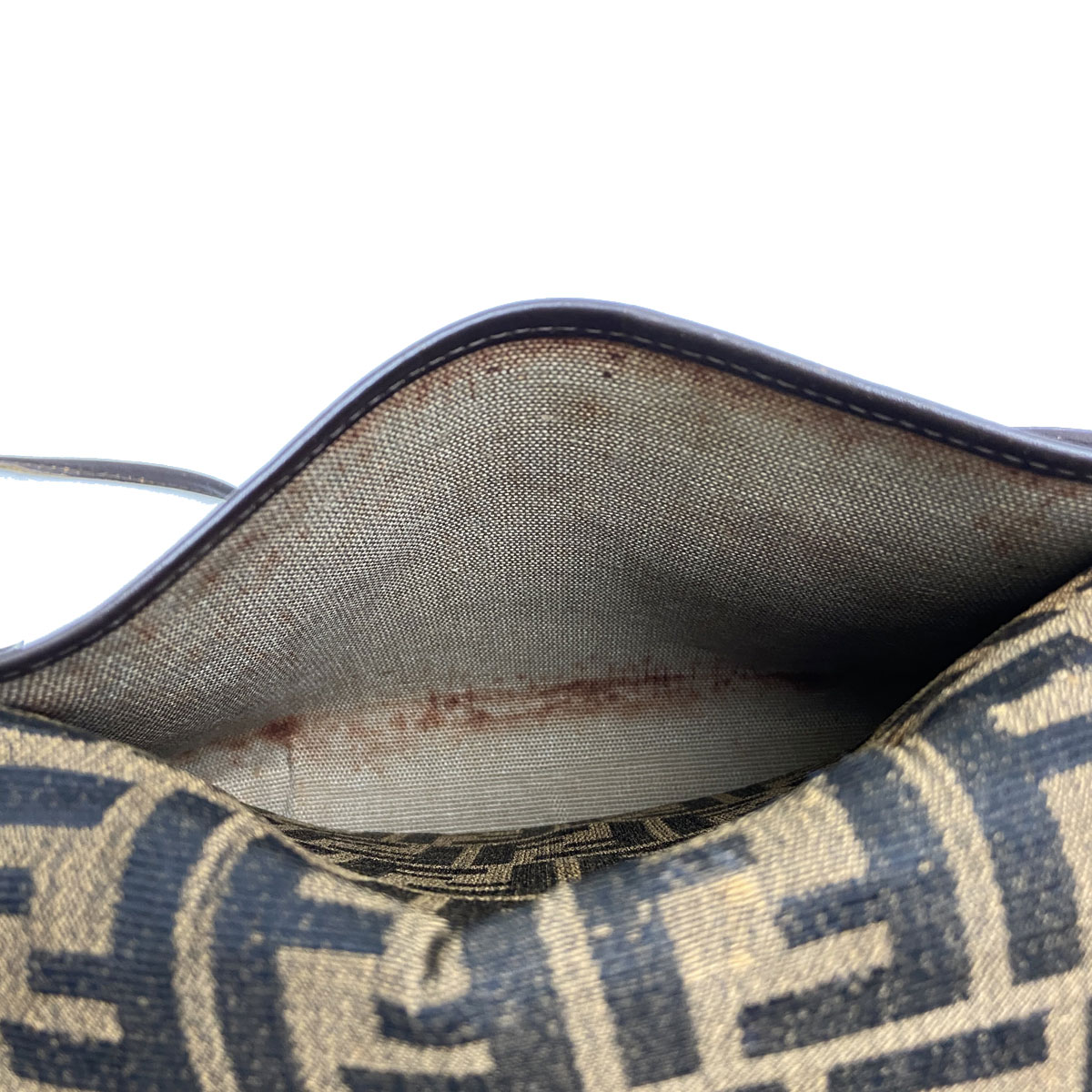 FENDI フェンディ ズッカ柄 ショルダーバッグ ポシェット キャンバス ヴィンテージ