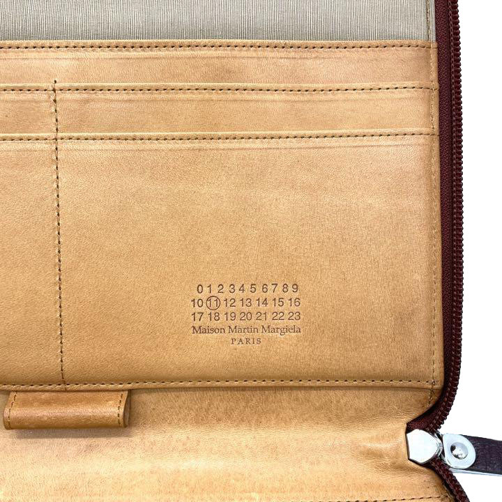 Maison Martin Margiela メゾンマルタンマルジェラ iPad アイパッドケース クラッチバッグ レザー ブラウン系