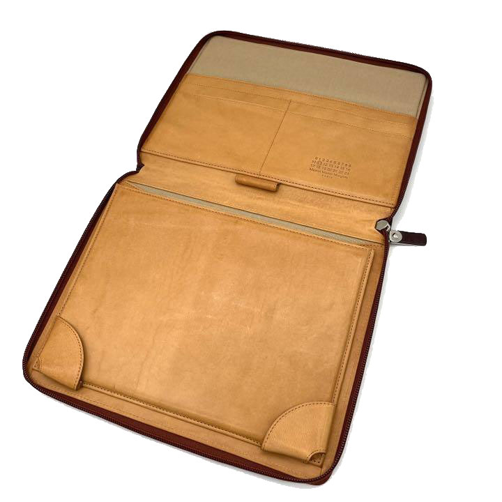 Maison Martin Margiela メゾンマルタンマルジェラ iPad アイパッドケース クラッチバッグ レザー ブラウン系