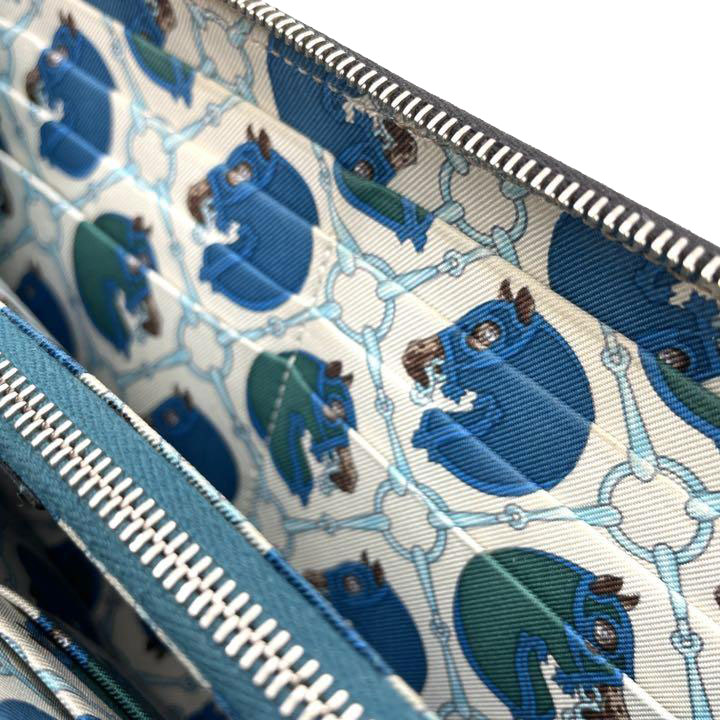 HERMES エルメス ラウンドファスナー長財布 アザップロング