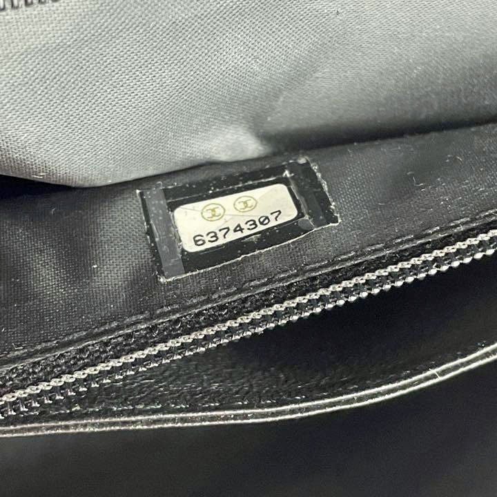 CHANEL シャネル ケリー型ハンドバッグ キャビアスキン ココマーク ターンロック ブラック シルバー金具 A12397 6番台