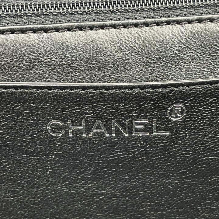 シャネル ターンロック フラットシューズ パンプス ブラック シルバー金具 シャネル ターンロック フラットシューズ パンプス ブラック