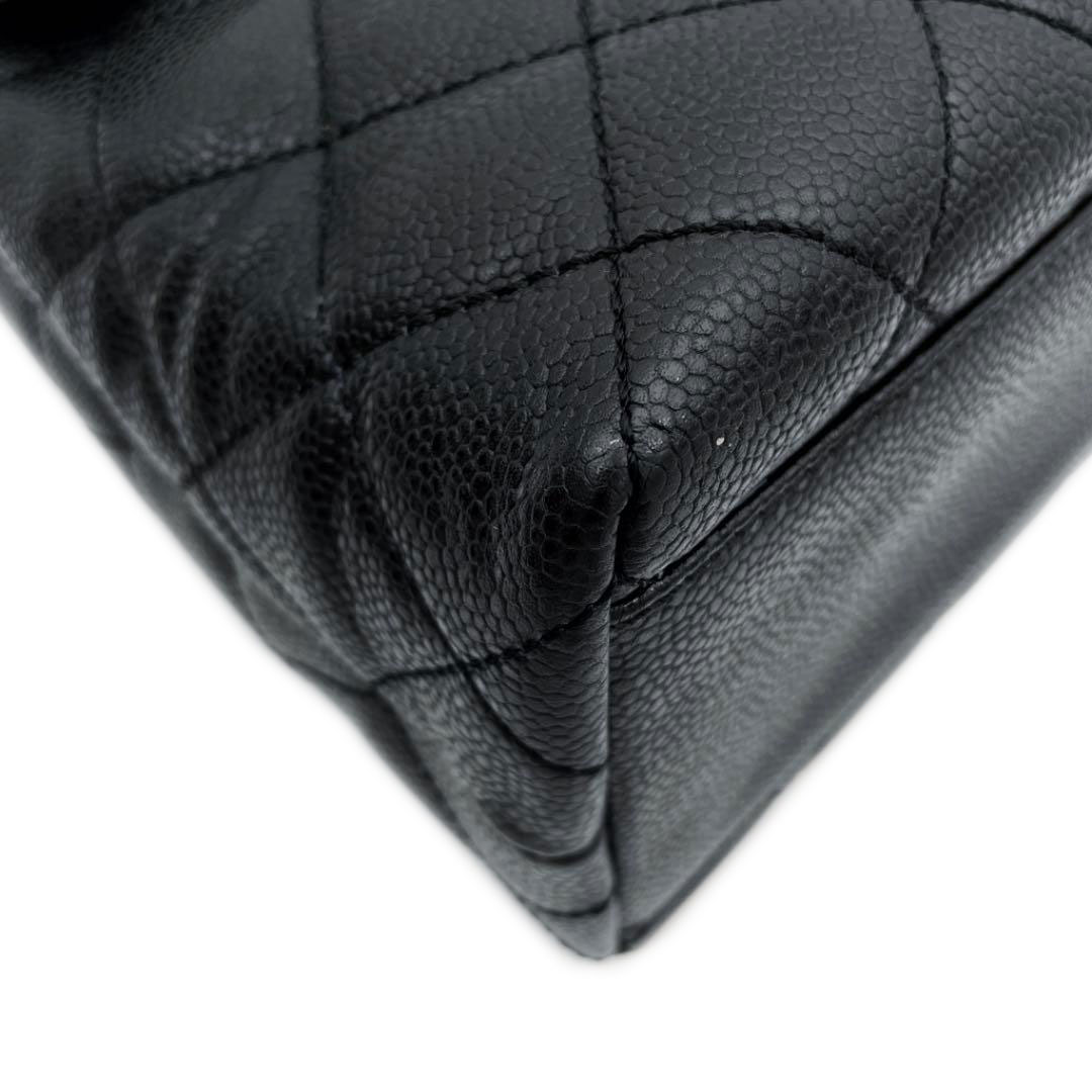 CHANEL シャネル ケリー型ハンドバッグ キャビアスキン ココ