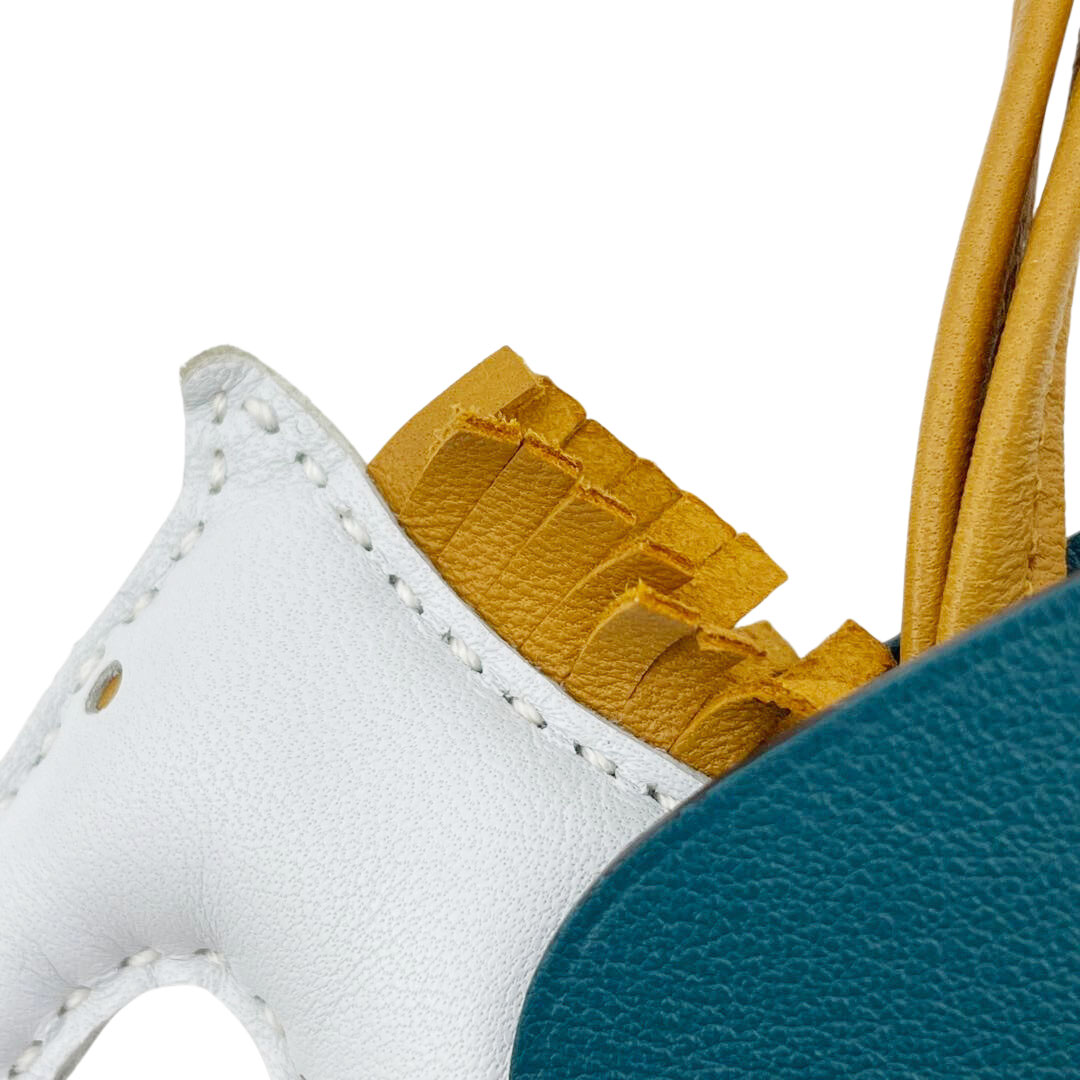 HERMES エルメス ロデオチャームPM ペガサス アニョーミロ ブルーブリュム/セサミ/ヴェールボスフォール Z刻印