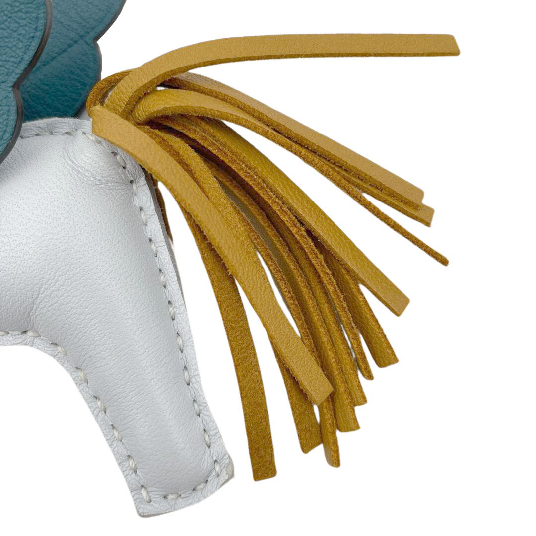 HERMES エルメス ロデオチャームPM ペガサス アニョーミロ ブルーブリュム/セサミ/ヴェールボスフォール Z刻印