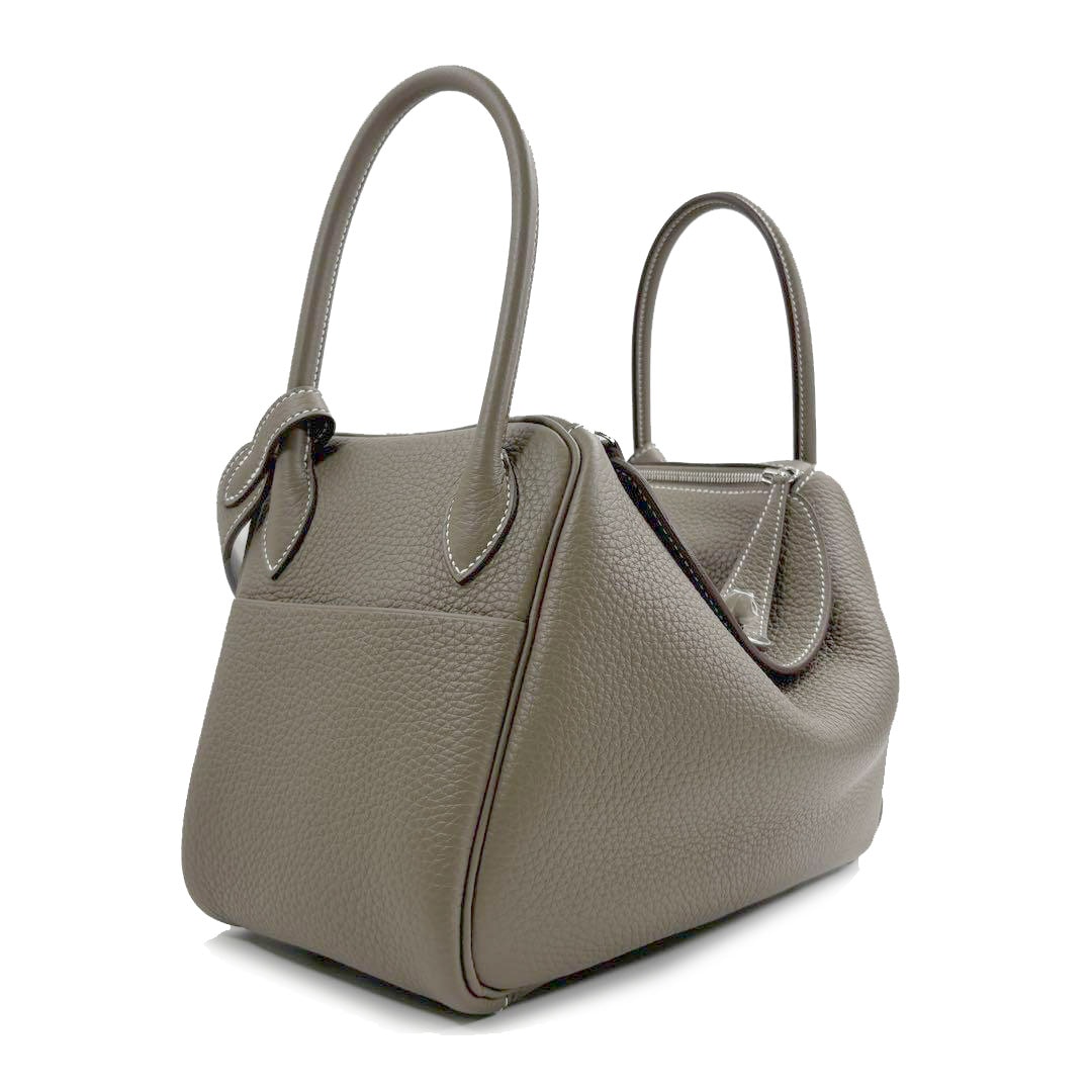 HERMES エルメス ショルダーバッグ リンディ26 トリヨンクレマンス エトゥープ シルバー金具 B刻印