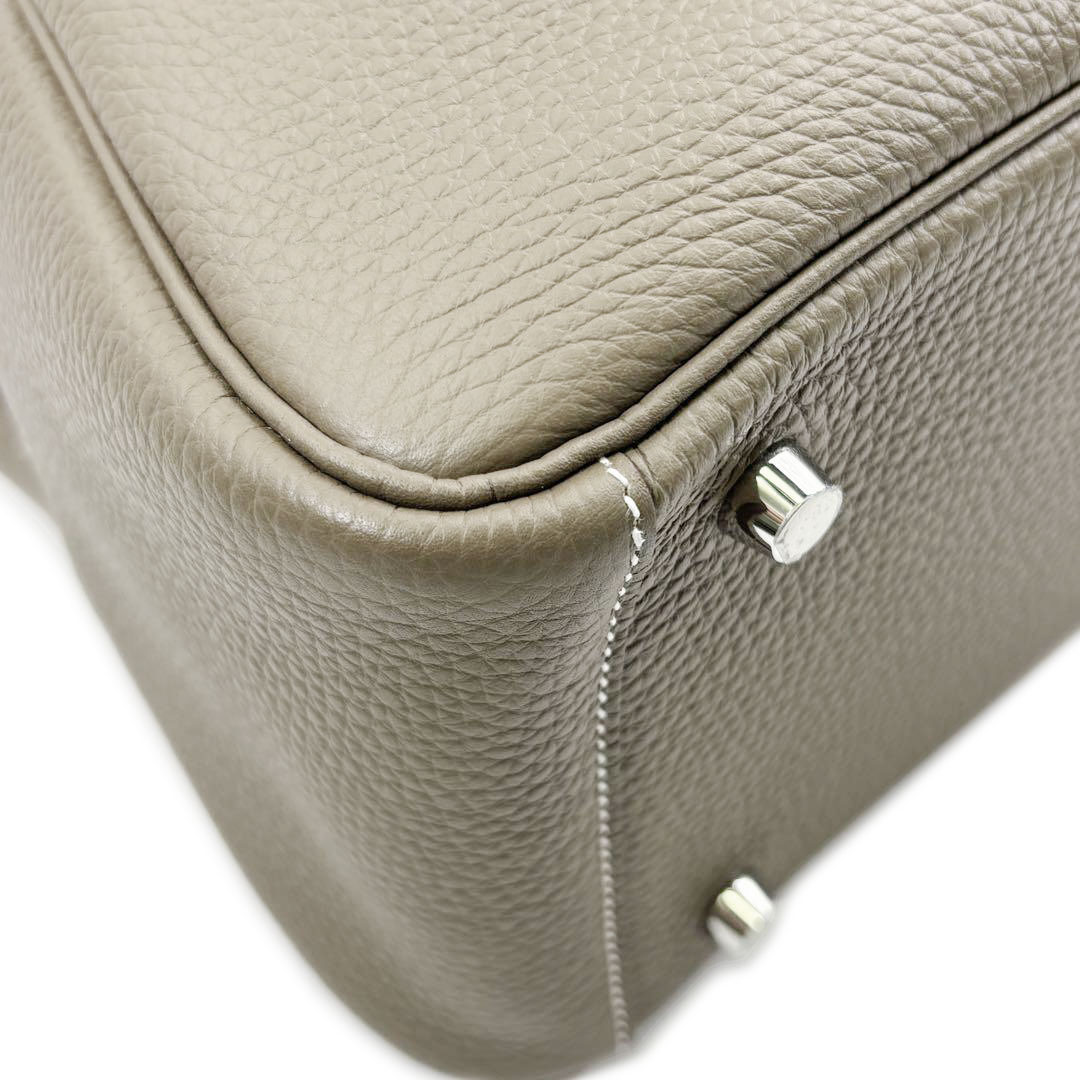HERMES エルメス ショルダーバッグ リンディ26 トリヨンクレマンス エトゥープ シルバー金具 B刻印