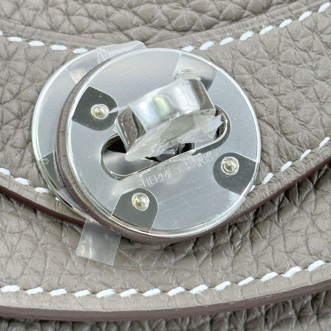 HERMES エルメス ショルダーバッグ リンディ26 トリヨンクレマンス エトゥープ シルバー金具 B刻印