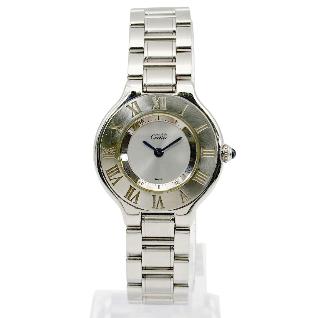 Cartier カルティエ レディース腕時計 マスト21 ヴァンティアン 1340 QZ SS シルバー W10109T2