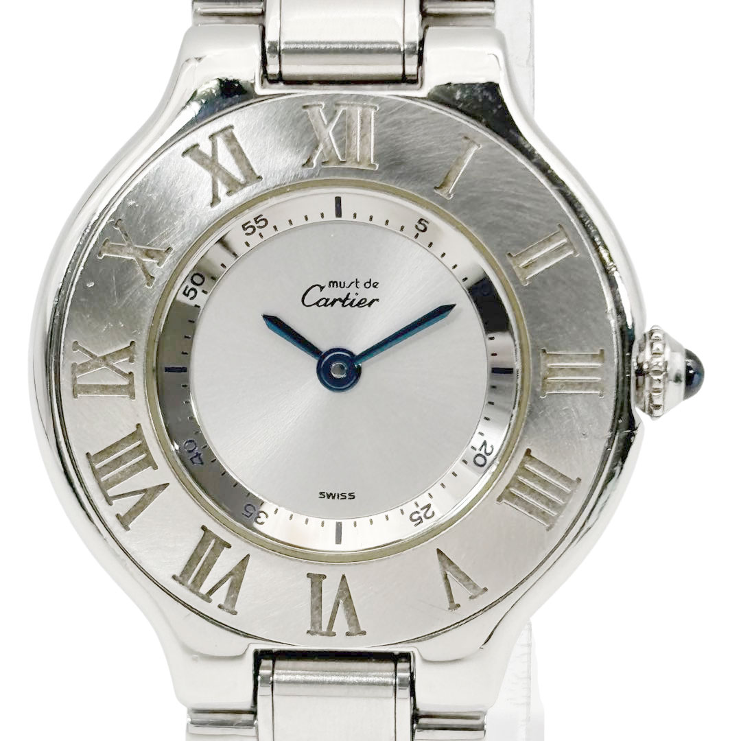 Cartier カルティエ レディース腕時計 マスト21 ヴァンティアン 1340 QZ SS シルバー W10109T2