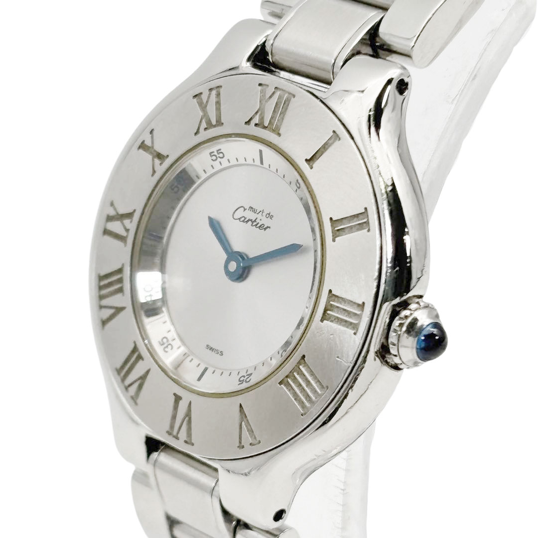 Cartier カルティエ レディース腕時計 マスト21 ヴァンティアン 1340 QZ SS シルバー W10109T2