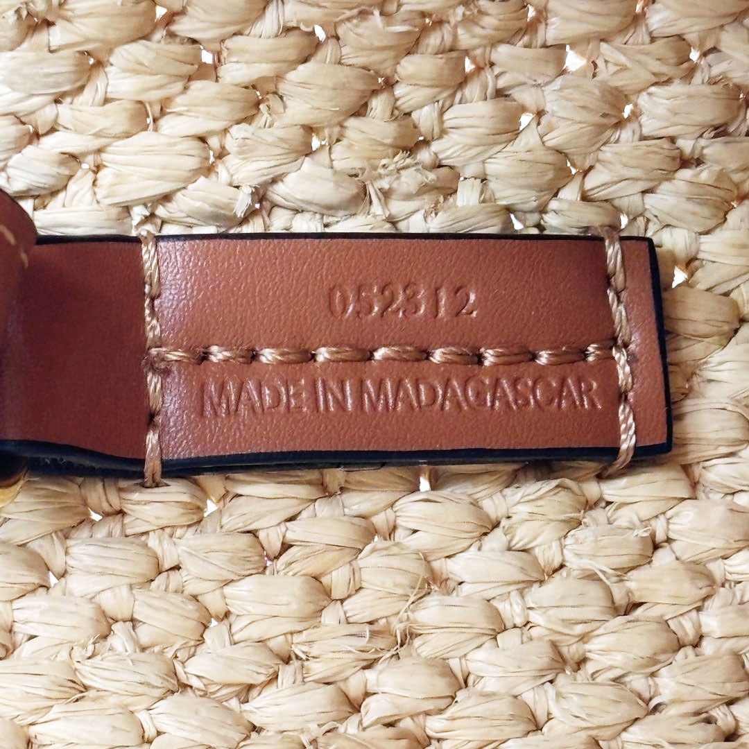 LOEWE ロエベ フォント 2WAYトートバッグ スモール ラフィア ナチュラル A685B59X03