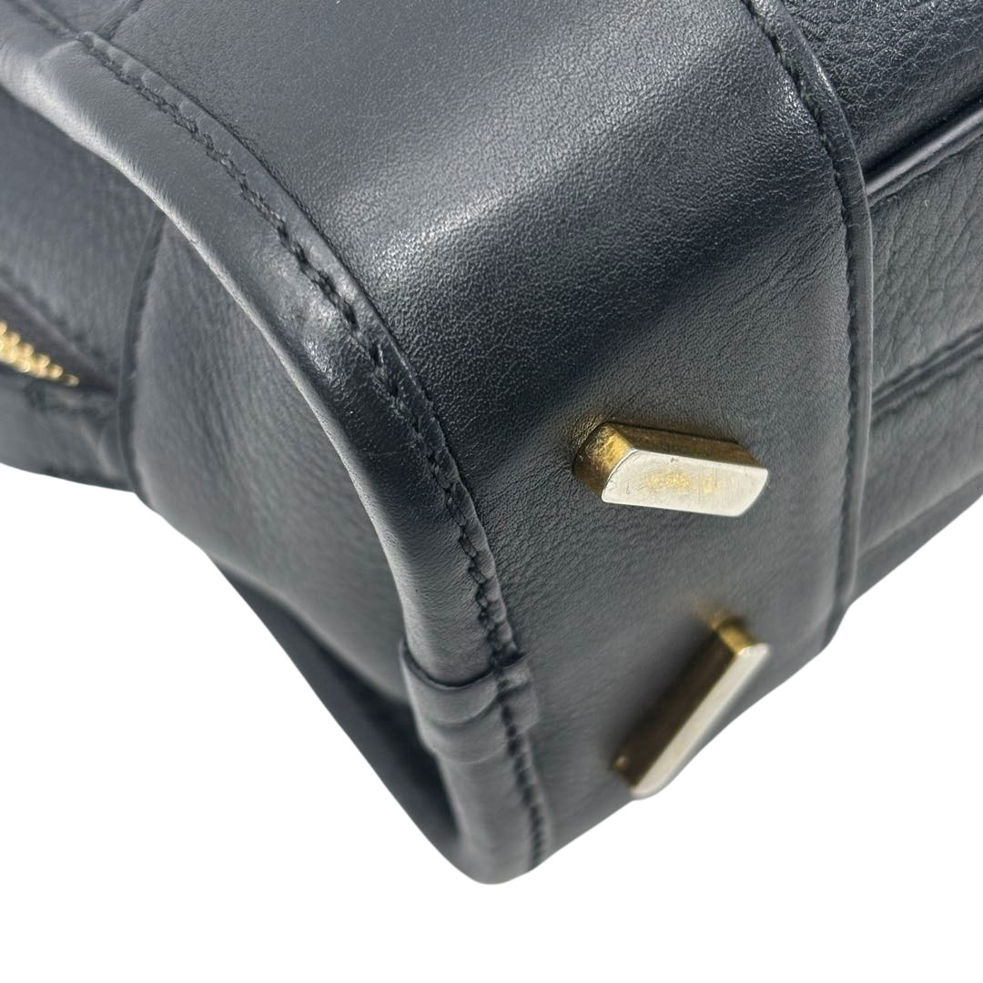 LOEWE ロエベ アマソナ23 ハンドバッグ レザー ブラック/ゴールド金具