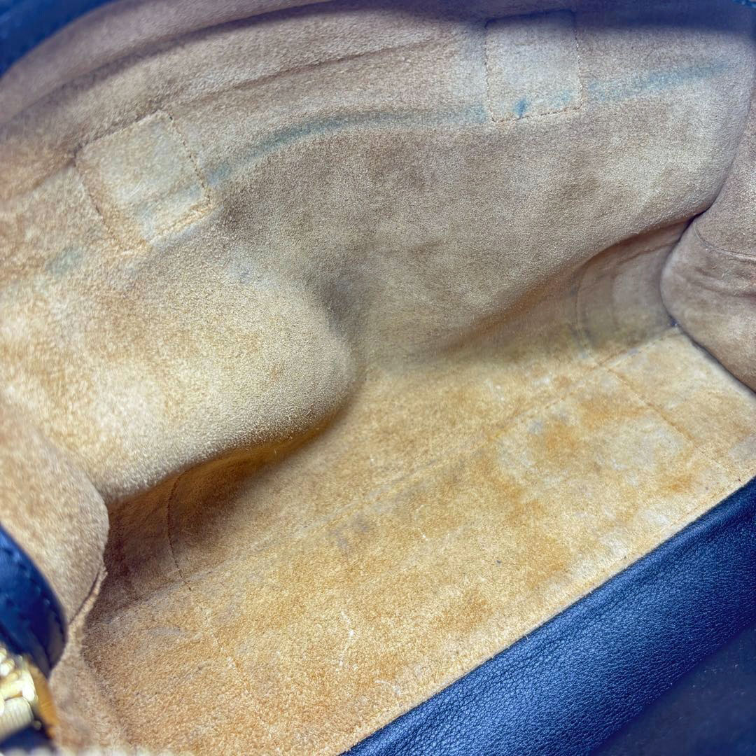 LOEWE ロエベ アマソナ23 ハンドバッグ レザー ブラック/ゴールド金具