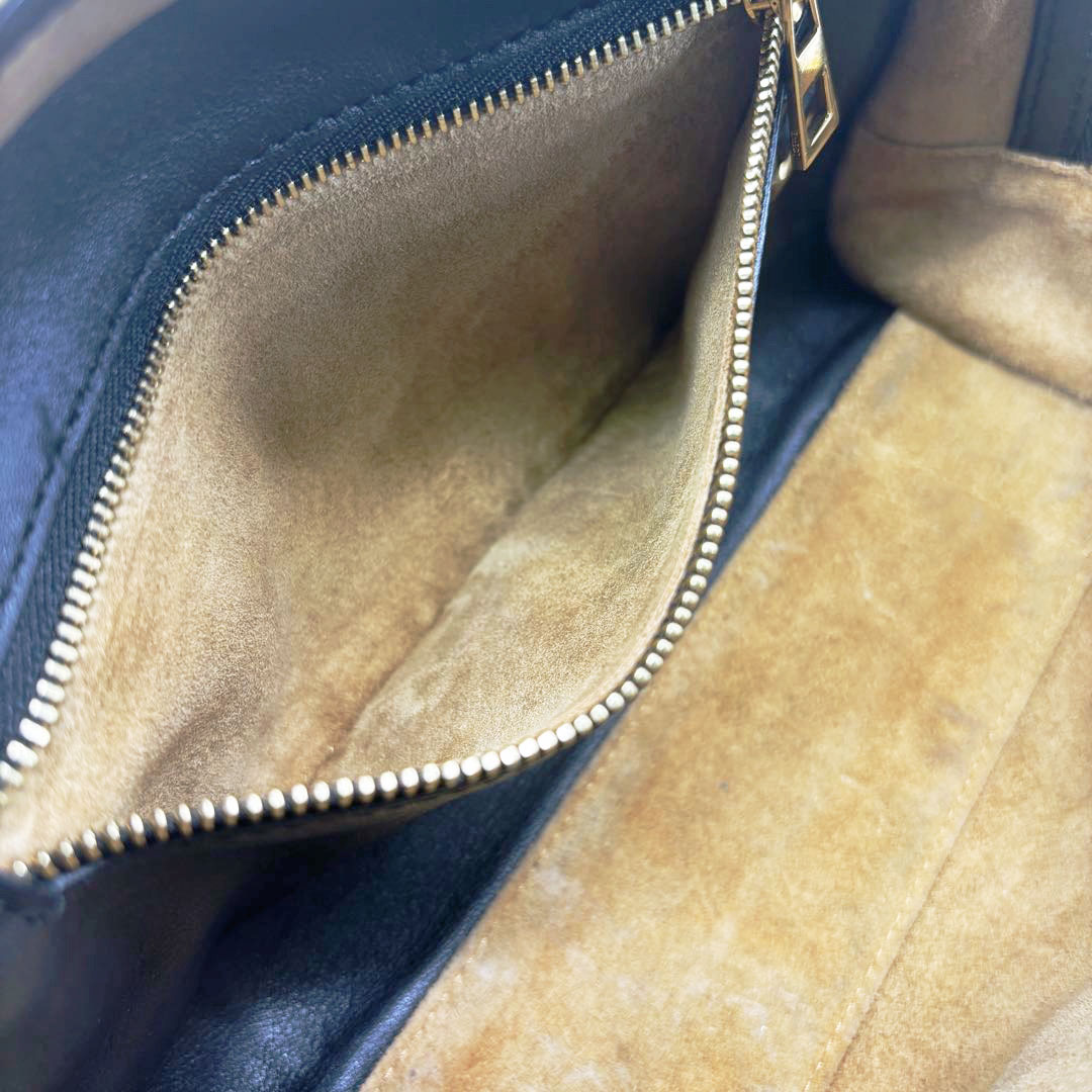 LOEWE ロエベ アマソナ23 ハンドバッグ レザー ブラック/ゴールド金具