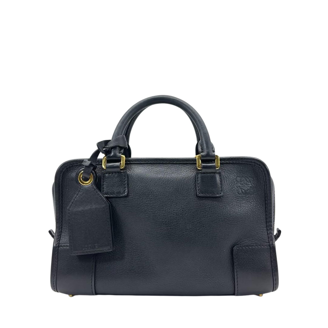 LOEWE ロエベ アマソナ23 ハンドバッグ レザー ブラック/ゴールド金具
