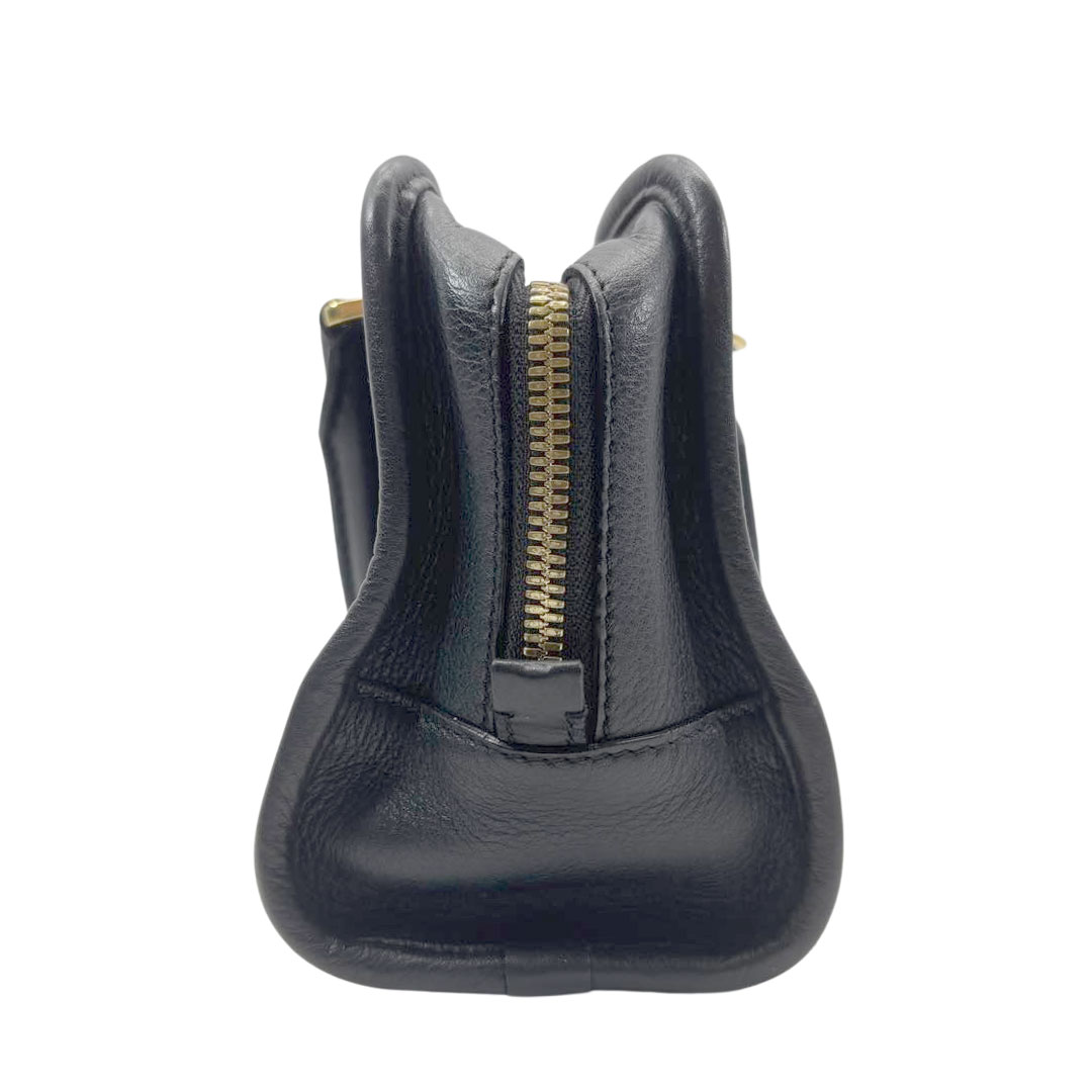 LOEWE ロエベ アマソナ23 ハンドバッグ レザー ブラック/ゴールド金具