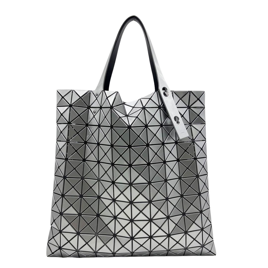 ISSEY MIYAKE BAOBAO イッセイミヤケ バオバオ プリズム トートバッグ 10×10 シルバー BB53AG043