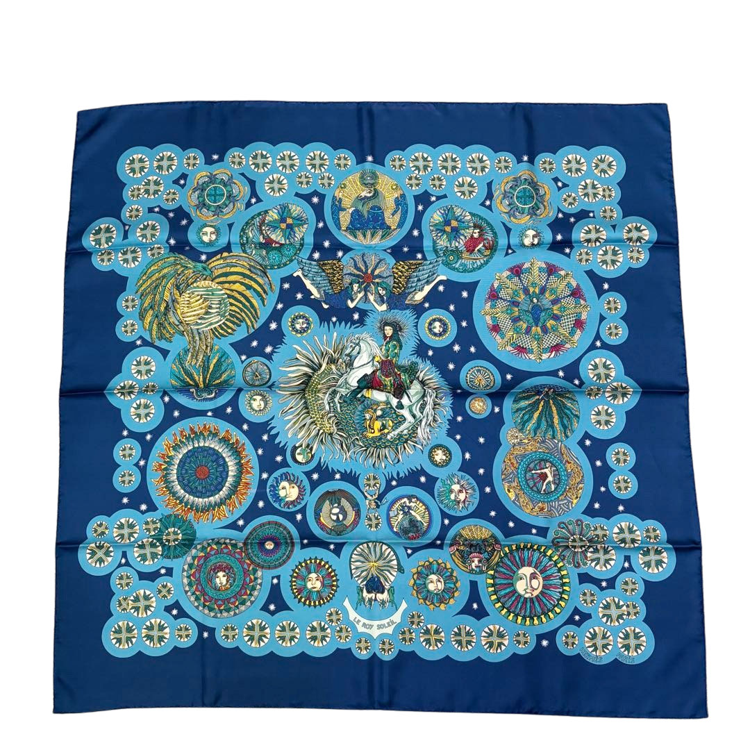 HERMES エルメス スカーフ カレ90 『LE ROY SOLEIL(太陽王)』 シルク