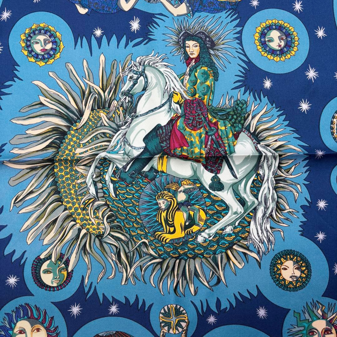 HERMES エルメス スカーフ カレ90 『LE ROY SOLEIL(太陽王)』 シルク