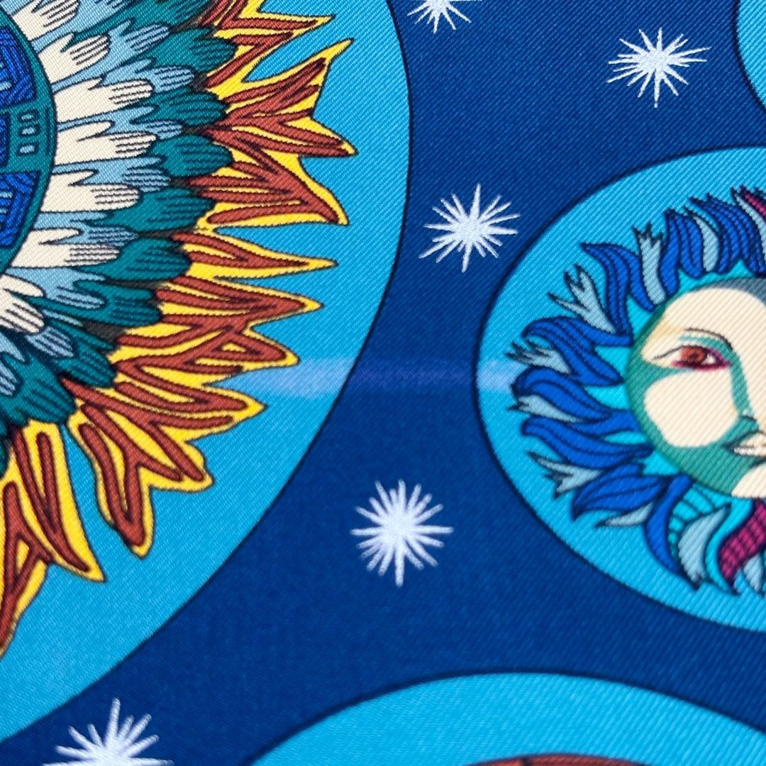 HERMES エルメス スカーフ カレ90 『LE ROY SOLEIL(太陽王)』 シルク