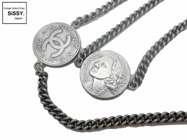 CHANEL ネックレス　マドモアゼル　ビンテージ CHANEL シャネル ロゴ ココシャネル マドモアゼル ネックレス
