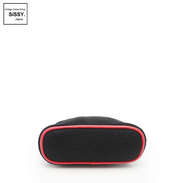 ■エルメス■ ボリード ミニミニ ポーチ フェルト レザー ブラック ピンク 【HERMES】