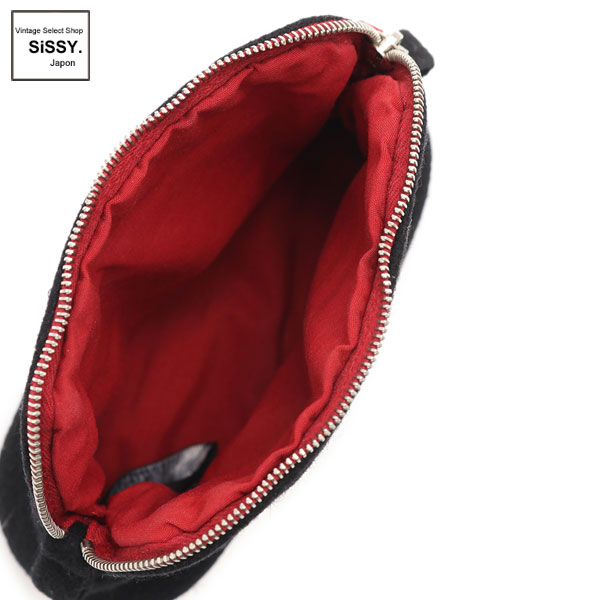 ■エルメス■ ボリード ミニミニ ポーチ フェルト レザー ブラック ピンク 【HERMES】