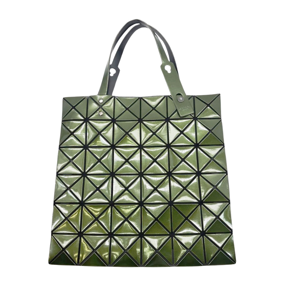 ISSEY MIYAKE BAOBAO イッセイミヤケ バオバオ ルーセント トートバッグ 6×6 グリーン系 BB33-AG283