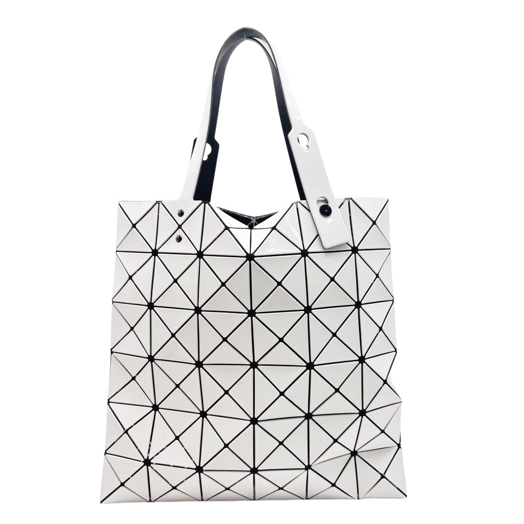ISSEY MIYAKE BAOBAO イッセイミヤケ バオバオ ルーセント トートバッグ 6×6 ホワイト BB41AG053