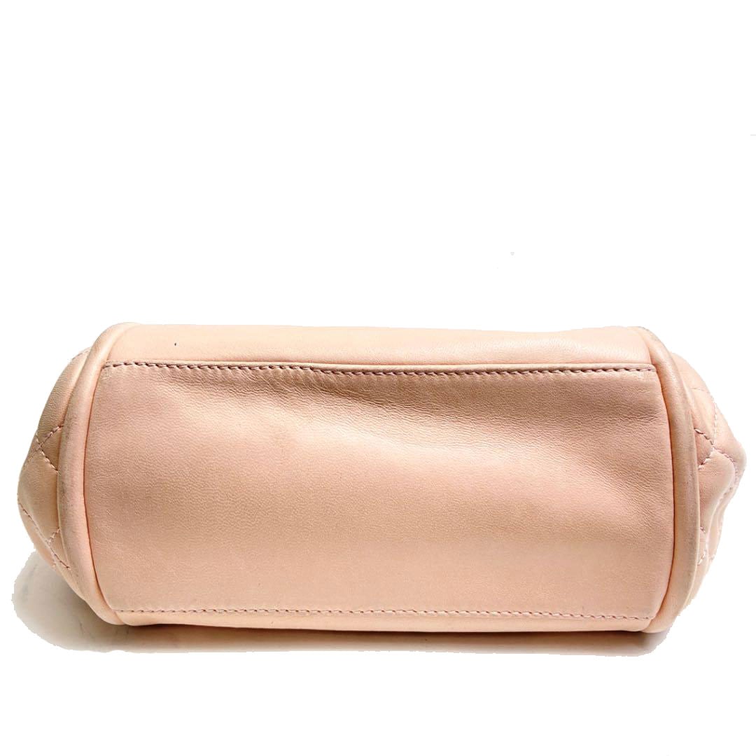 CHANEL シャネル がま口 チェーンショルダーバッグ ラムスキン