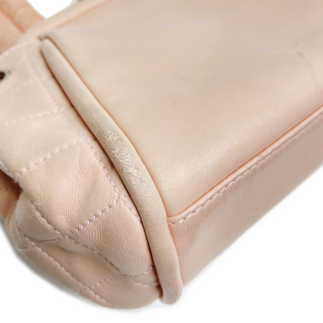 CHANEL シャネル がま口 チェーンショルダーバッグ ラムスキン