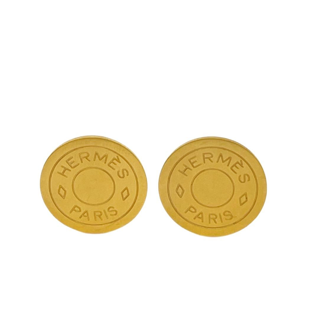 HERMES エルメス イヤリング セリエ メタル ゴールド