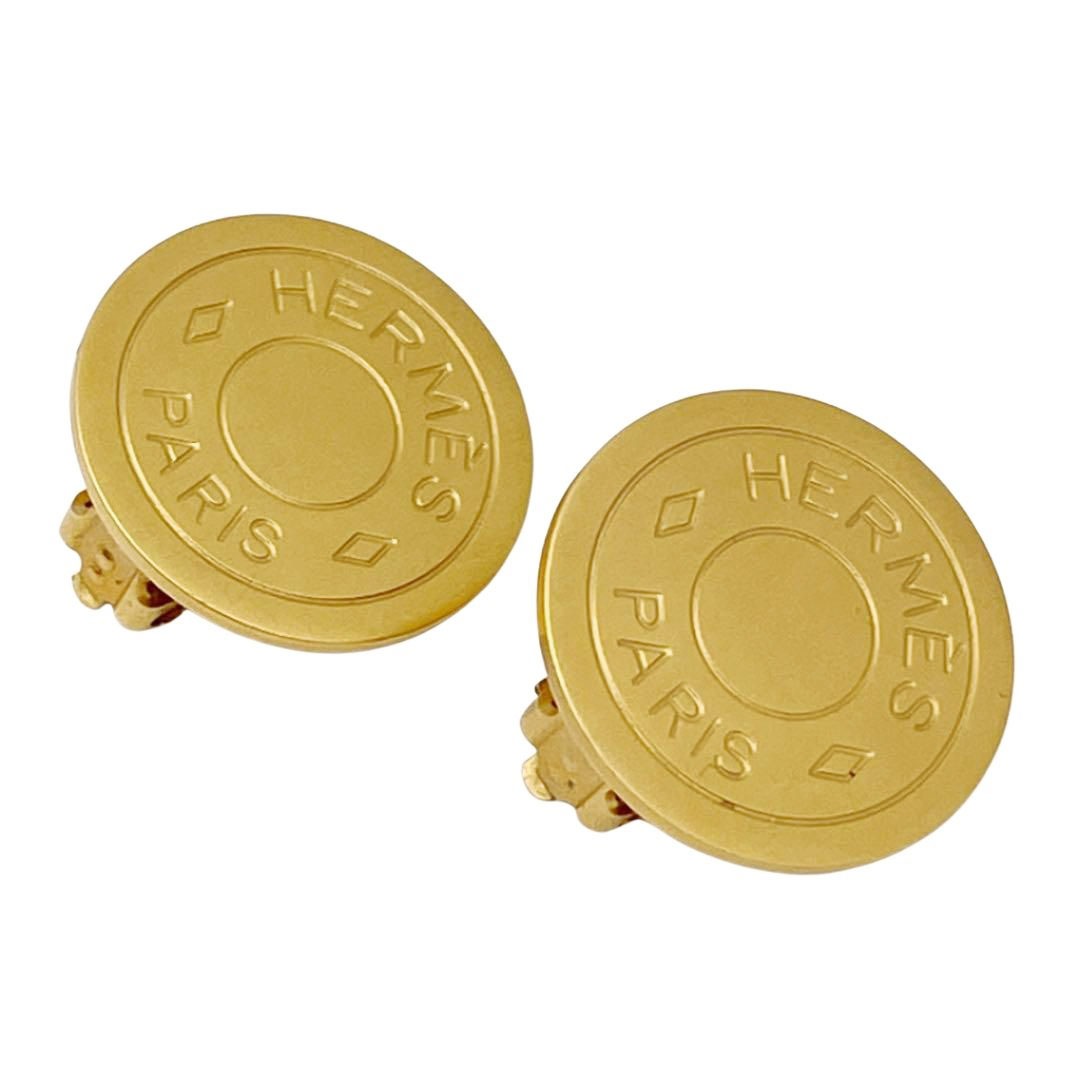 HERMES エルメス イヤリング セリエ メタル ゴールド