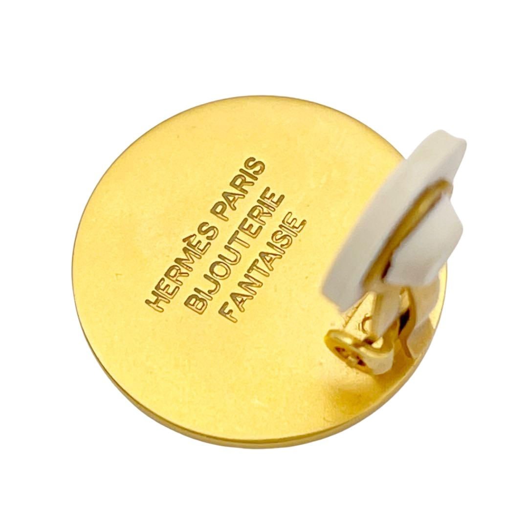 HERMES エルメス イヤリング セリエ メタル ゴールド