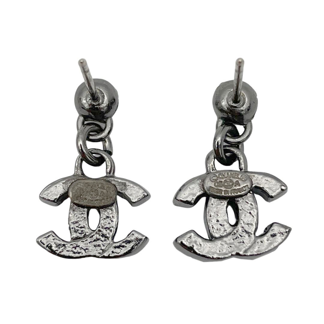 CHANEL シャネル スイングピアス ココマーク ラインストーン 05A