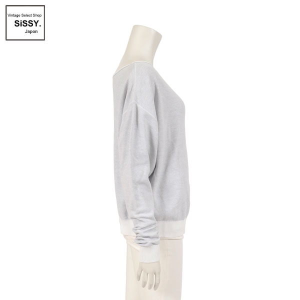 ■シャネル■ スポーツライン ニット グレー アイボリー 08P 42(M) 【CHANEL】