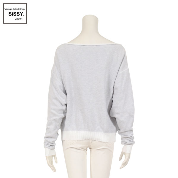 ■シャネル■ スポーツライン ニット グレー アイボリー 08P 42(M) 【CHANEL】