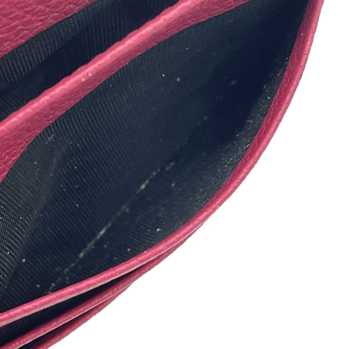 DOLCE&GABBANA ドルチェアンドガッバーナ 長財布 ピンク レザー