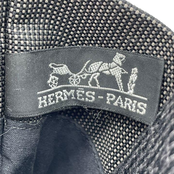 HERMES エルメス ポシェット ショルダーバッグ エールライン サコッシュ キャンバス グレー